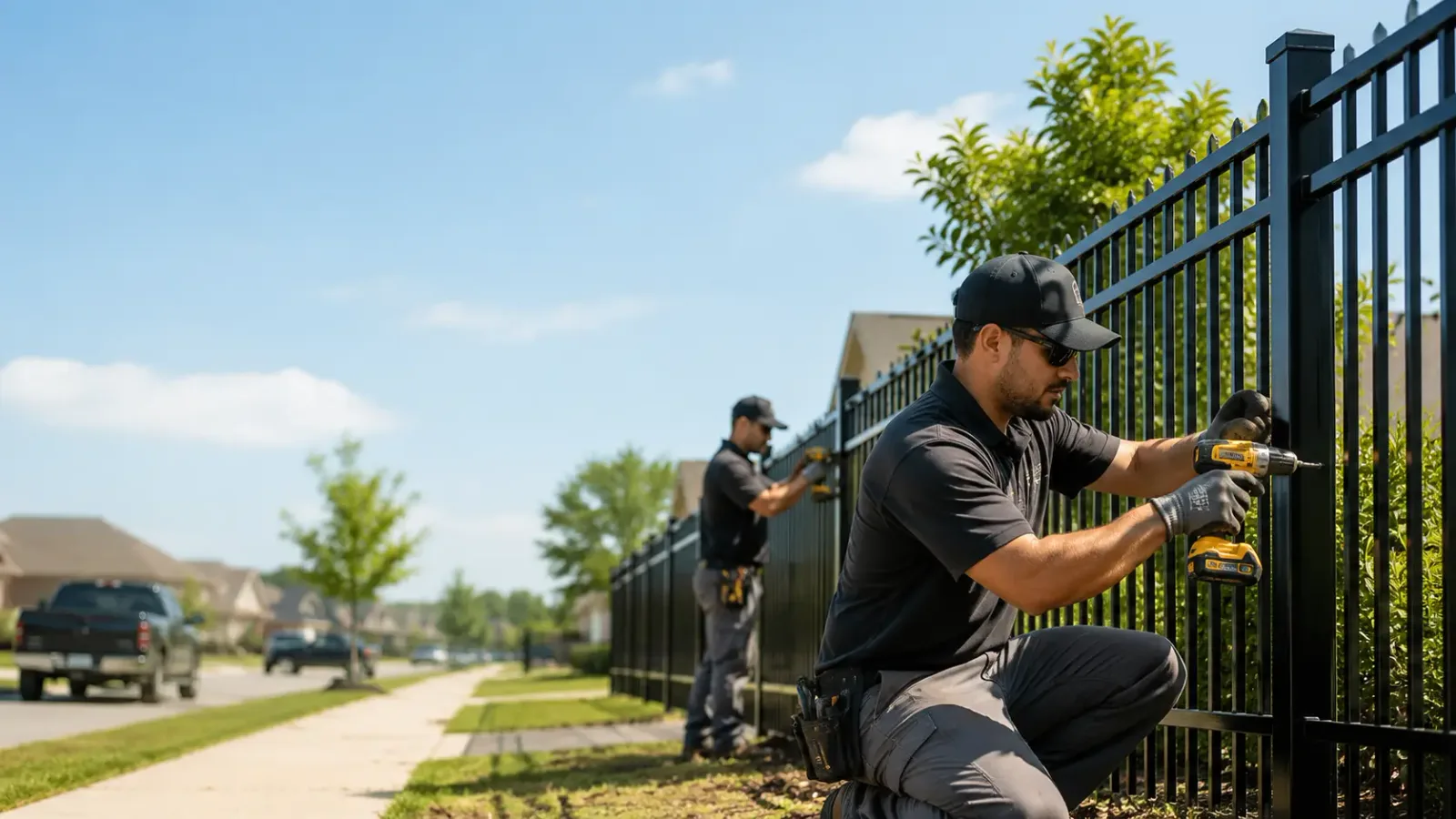 Metal Fence Installation in Brooklyn, CT